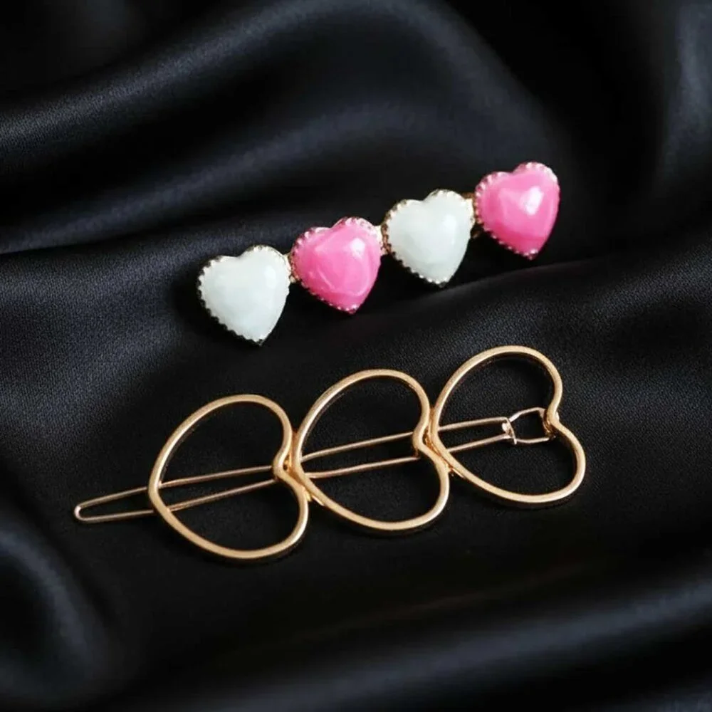 2 Piece Heart Hair Accessory Set